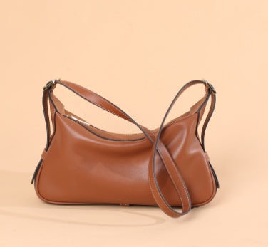 Soft Leather Shoulder Bag - Nomade Code