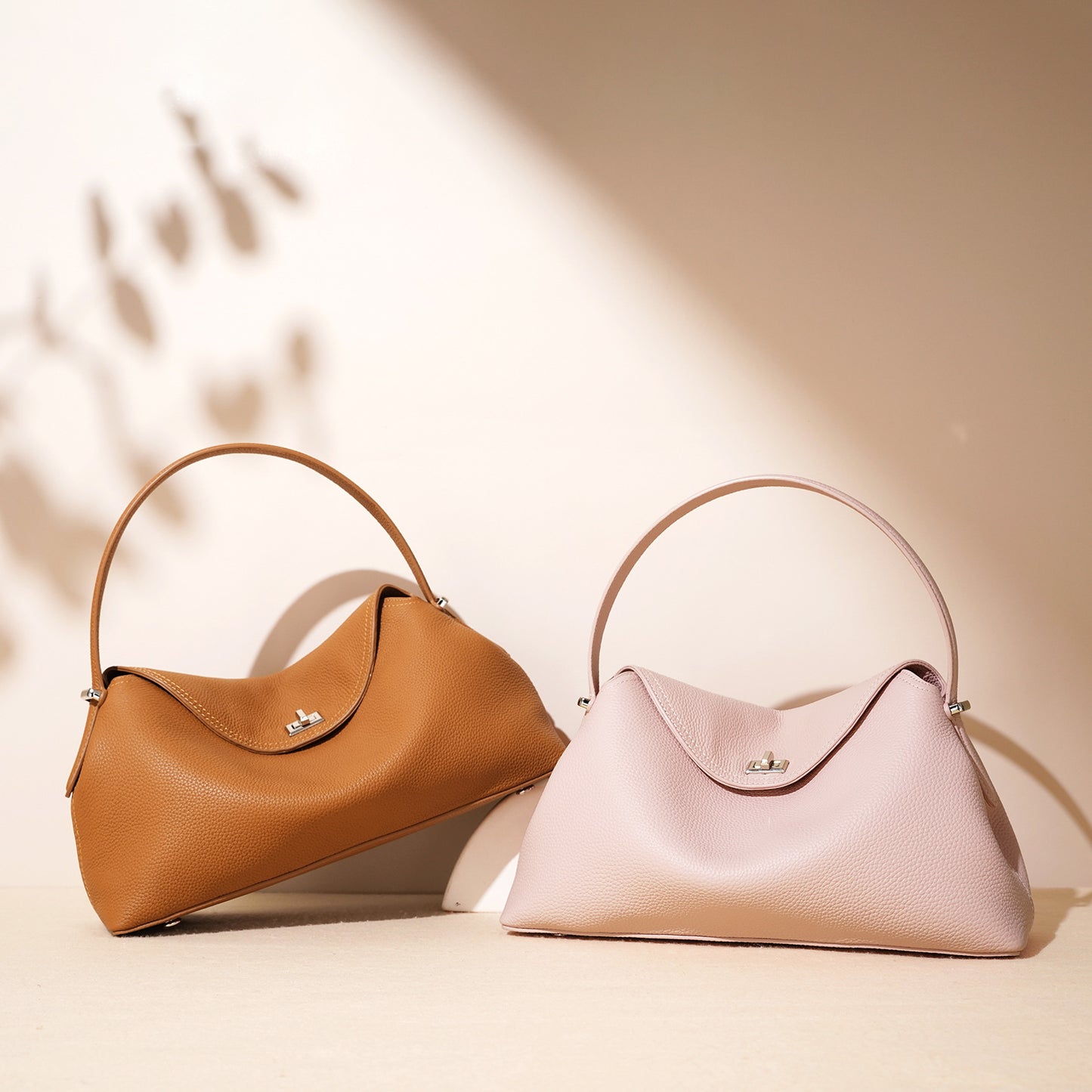 Fashionable All-match Leather Handbag