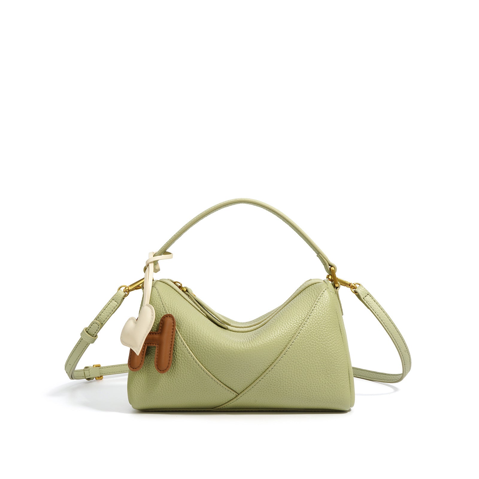 2-in-1 Leather Handbag – Chic Shoulder & Crossbody Option