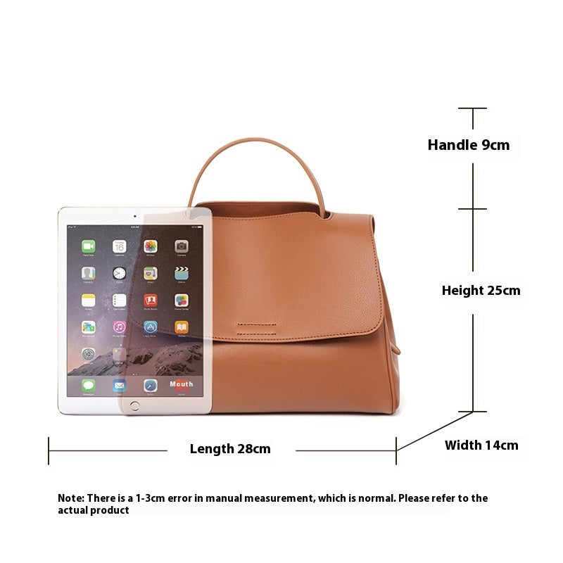 Sac à main messager tendance en cuir souple