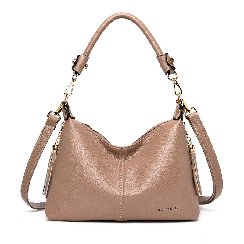 Soft Leather All-match Trendy Shoulder Bag