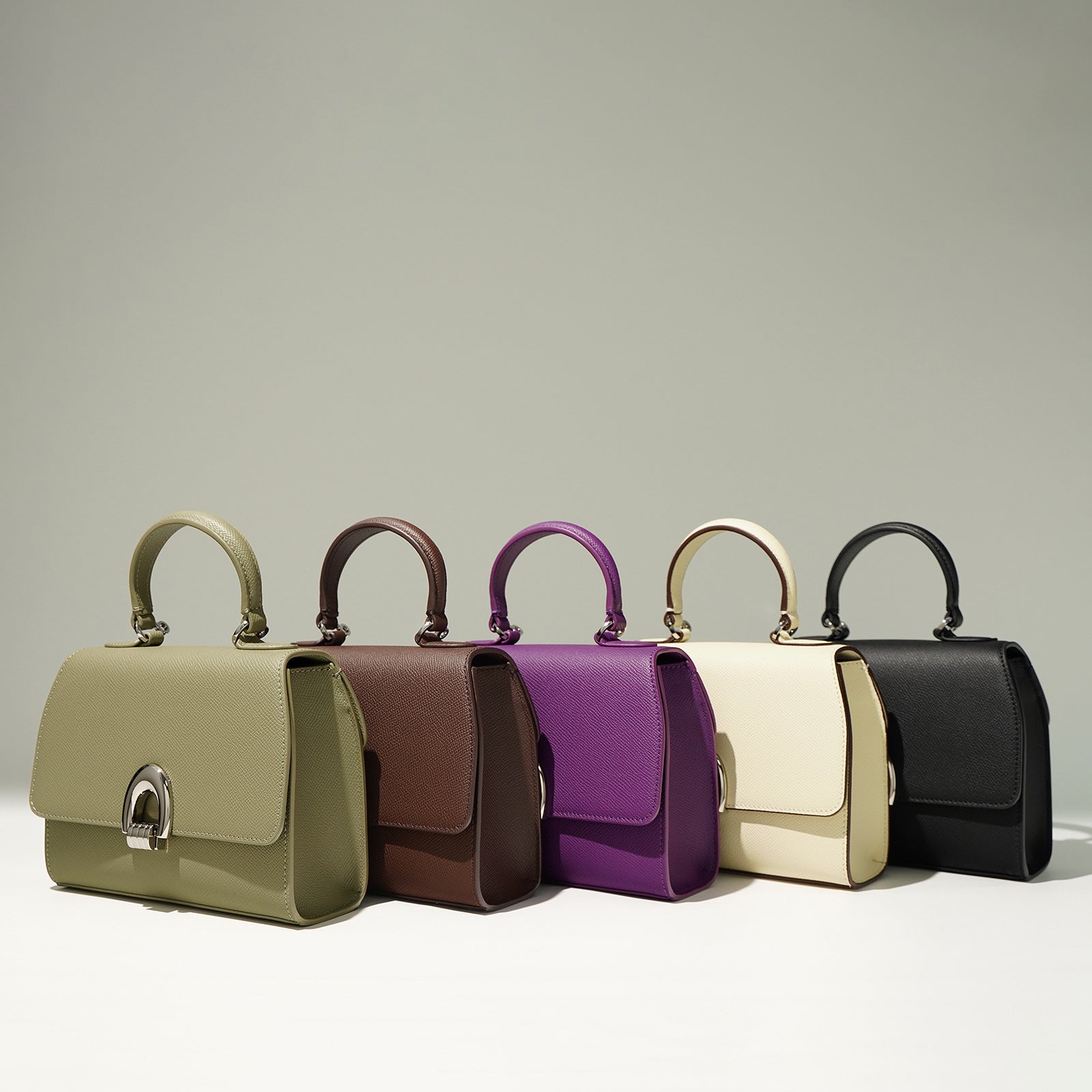 Medium Textured Leather Handbag