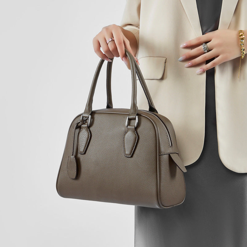 Leather Classic handle Bag