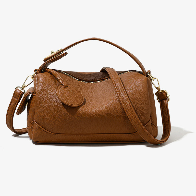 Soft Leather Large Capacity Pillow handbag