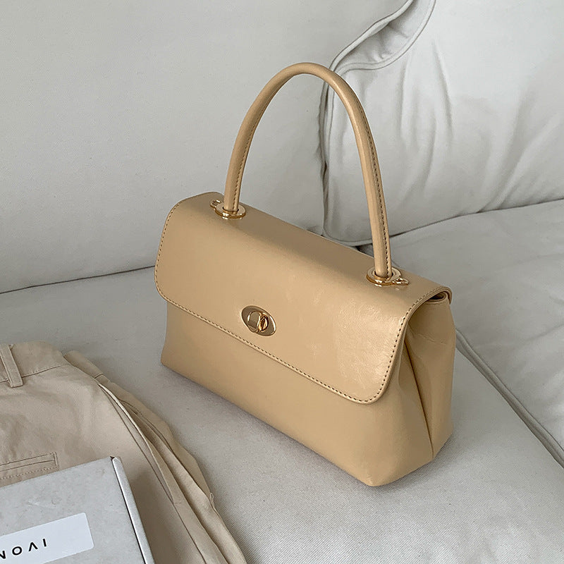 Oil Wax Leather large handbag