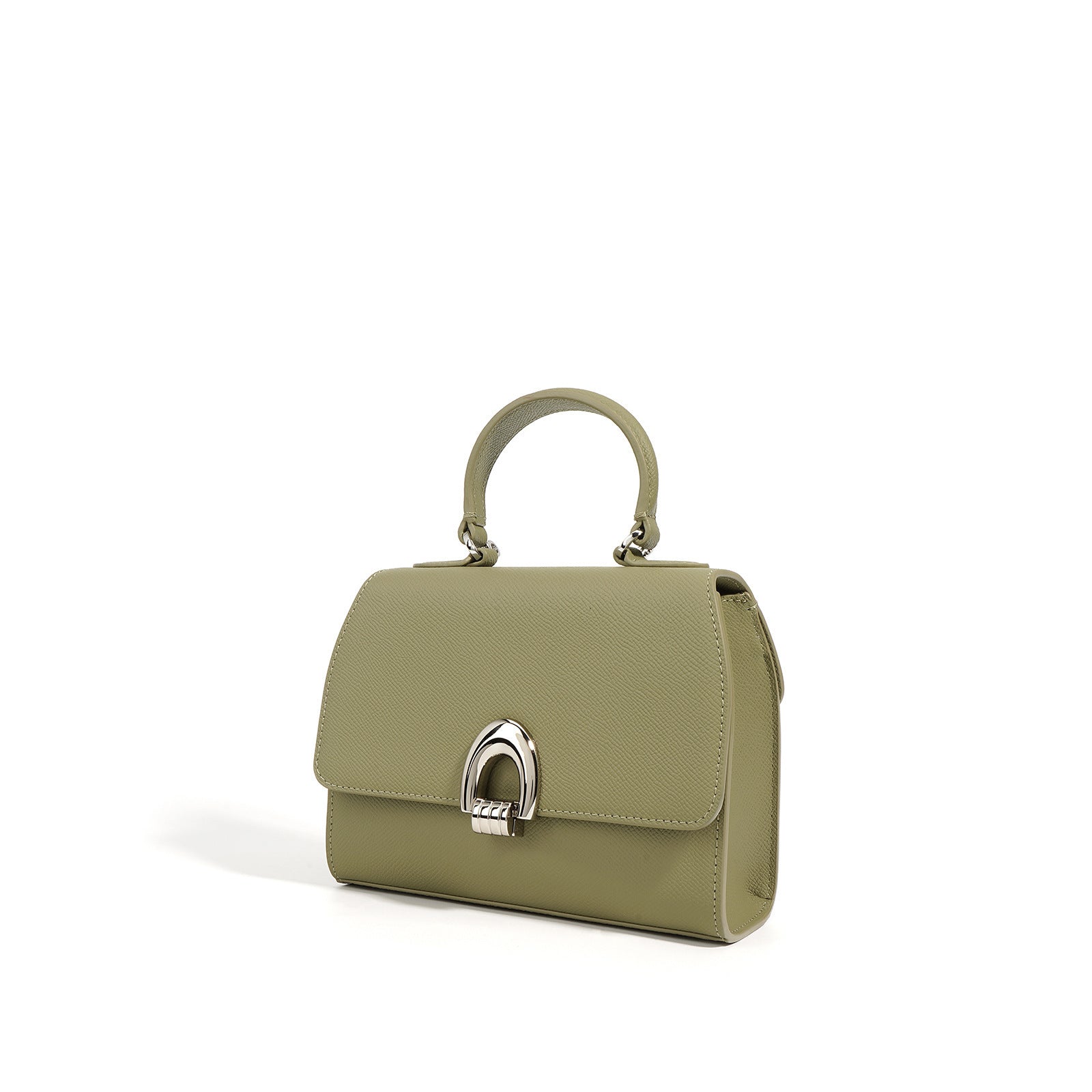 Medium Textured Leather Handbag