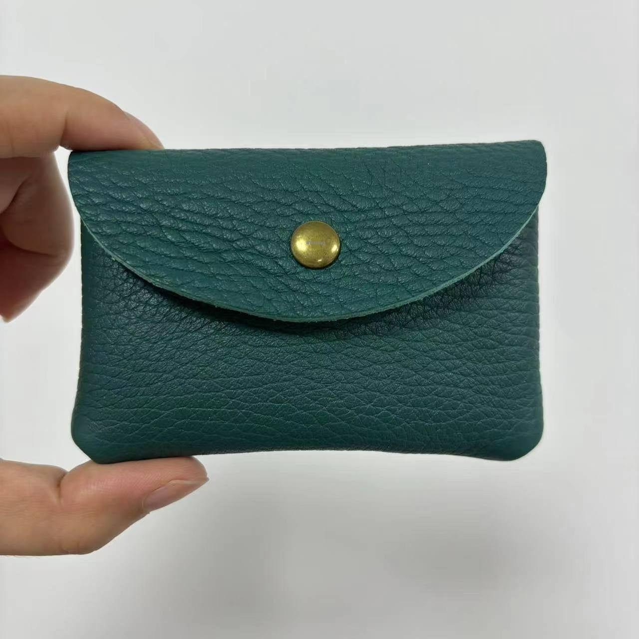 First Layer Cattlehide Leather Fashion Hidden Hook Coin Pocket
