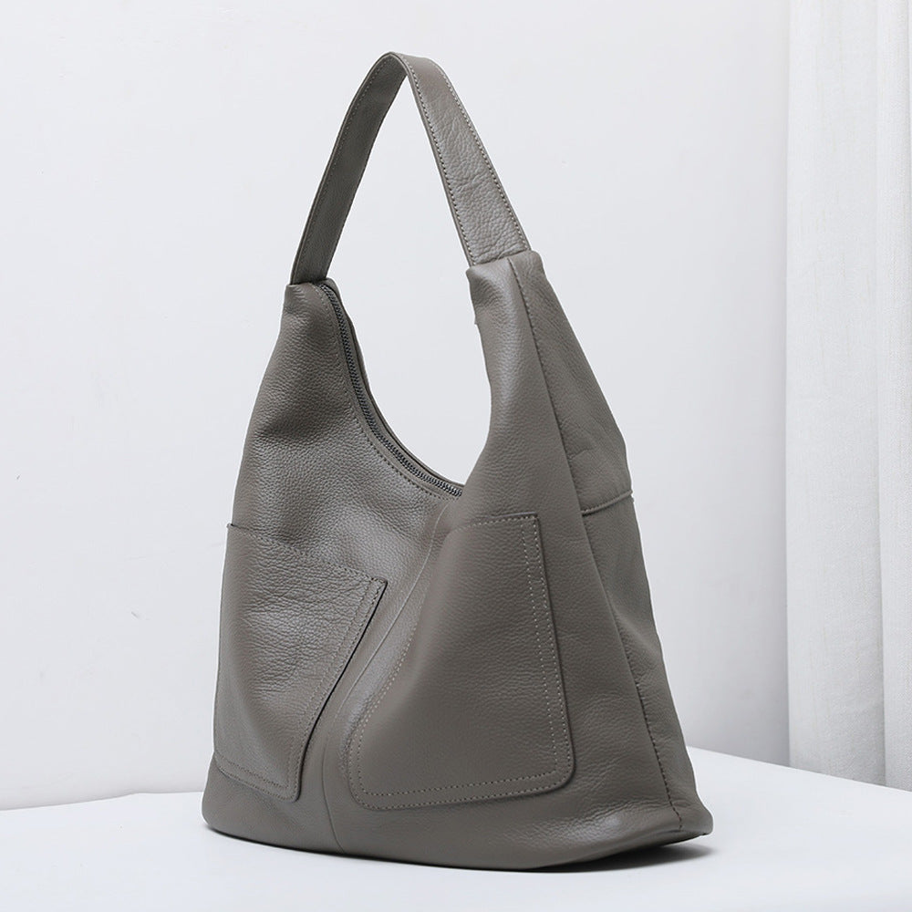Soft Leather Bucket Bag - Nomade Code