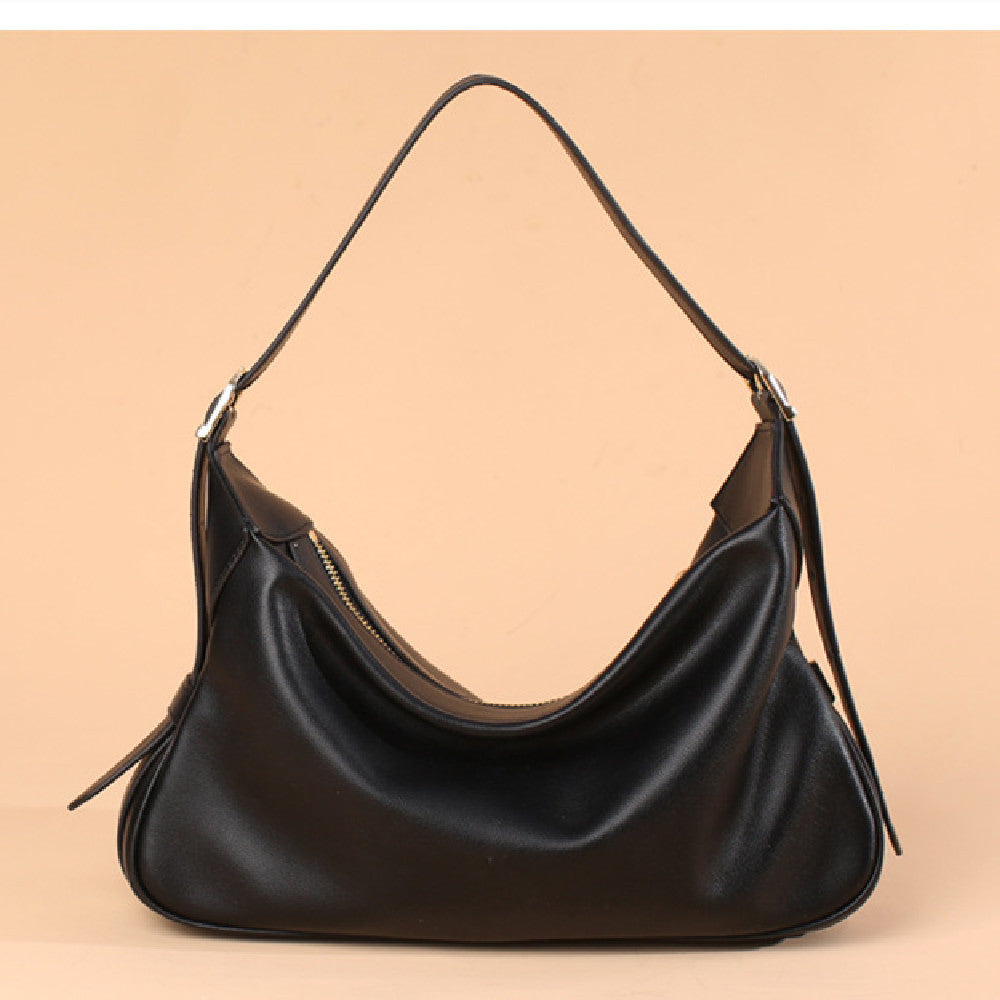 Soft Leather Shoulder Bag - Nomade Code