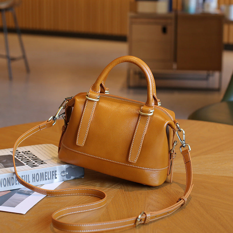 Genuine Leather handle satchel Bag