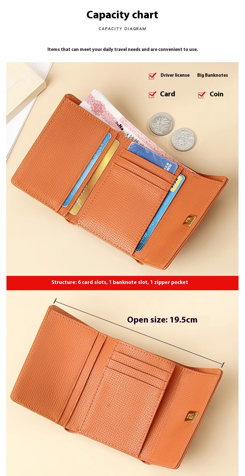Portefeuille en cuir multifonctionnel avec plusieurs emplacements pour cartes