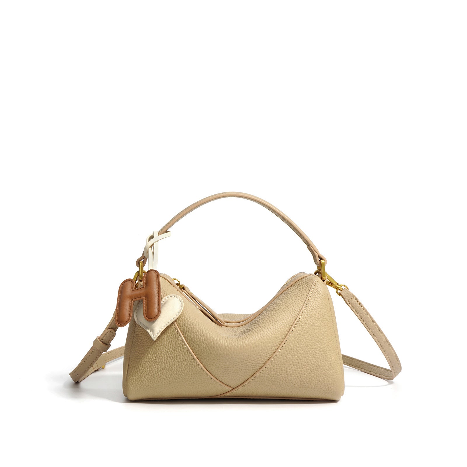 2-in-1 Leather Handbag – Chic Shoulder & Crossbody Option