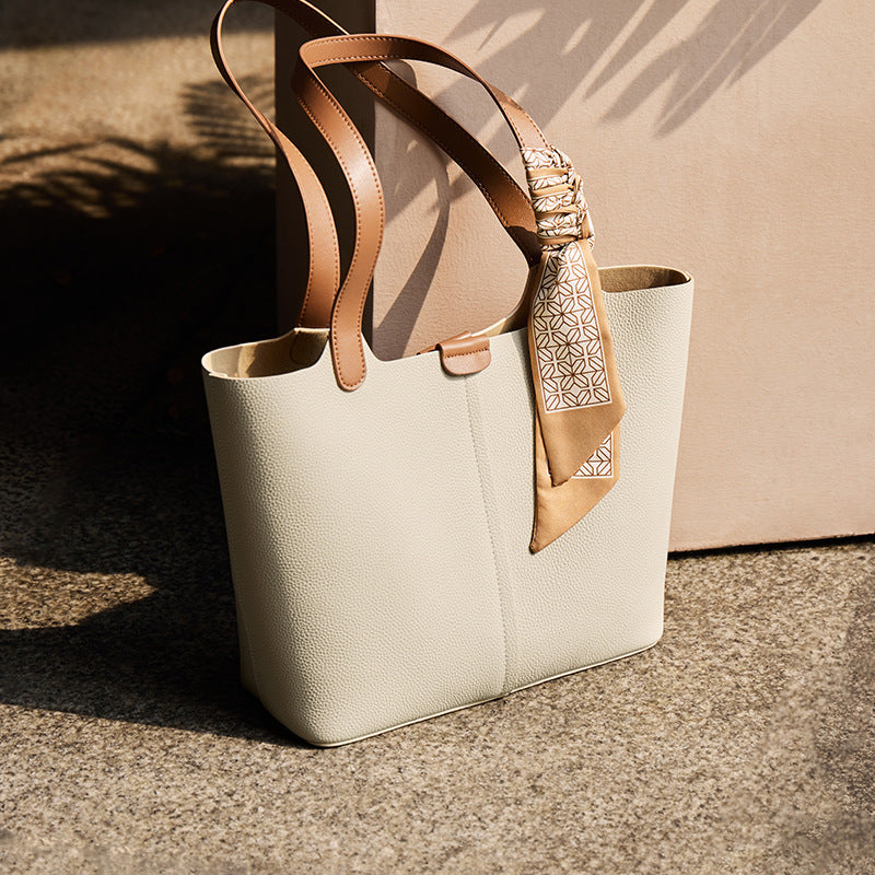 Large Capacity Leather Shoulder Bag