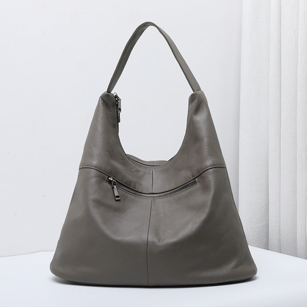 Soft Leather Bucket Bag - Nomade Code