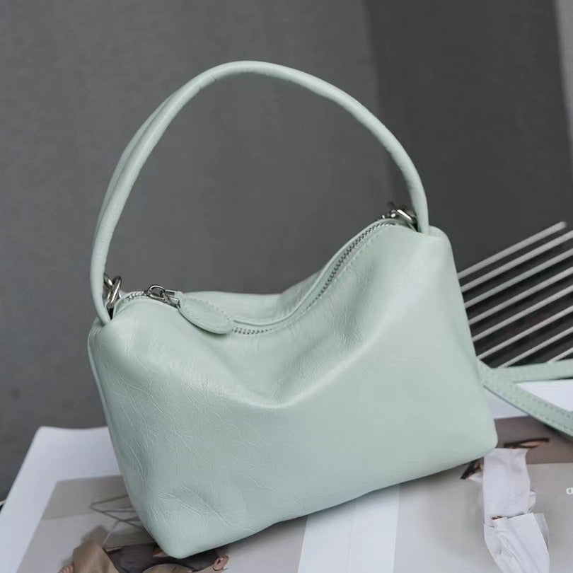 Korean Style Vintage Patent Leather Shoulder Bag
