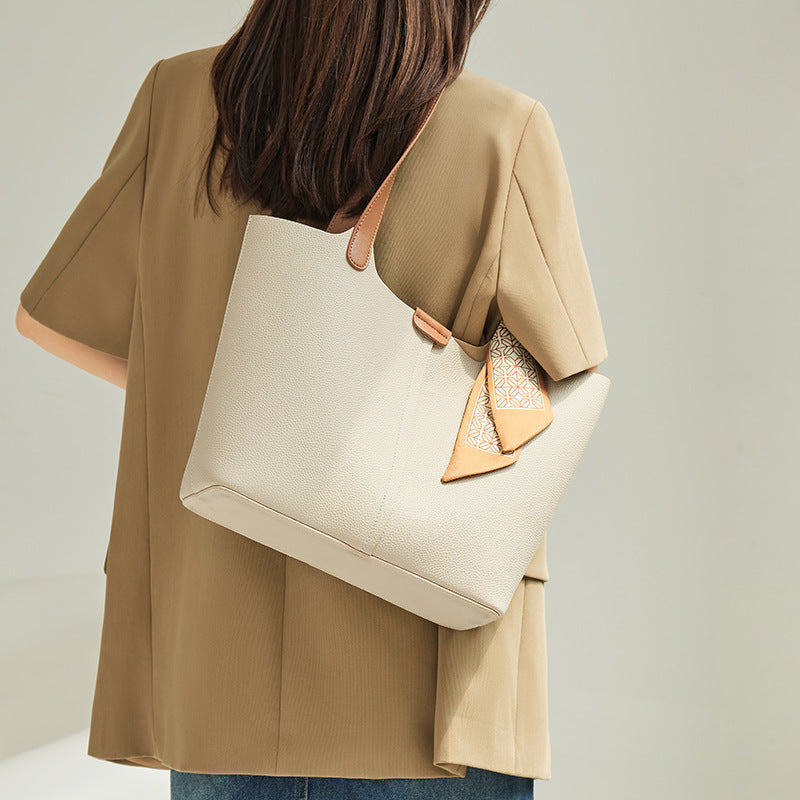 Large Capacity Leather Shoulder Bag