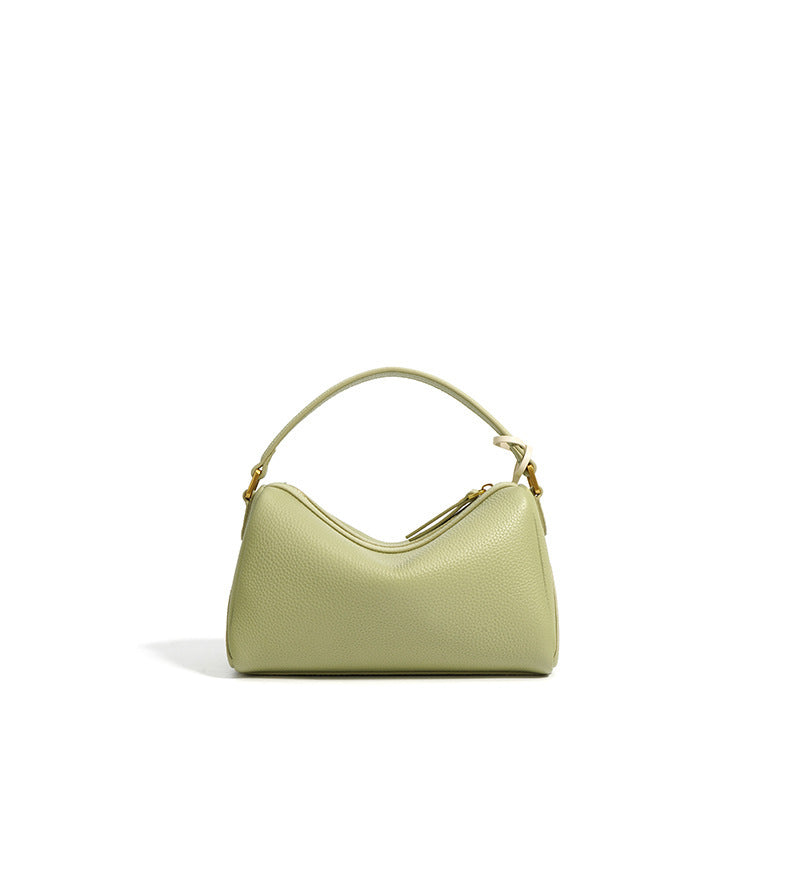 2-in-1 Leather Handbag – Chic Shoulder & Crossbody Option