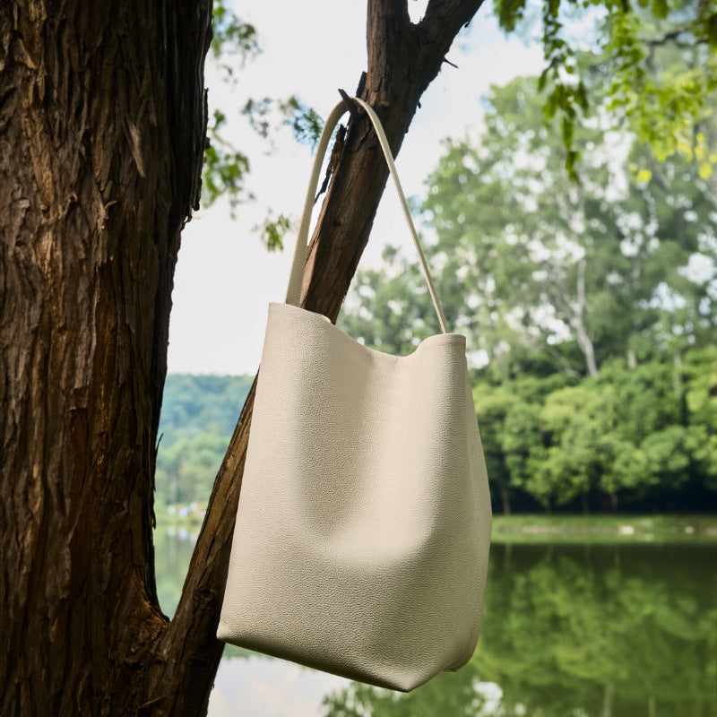 Sac à bandoulière en cuir de grande capacité