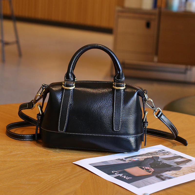 Genuine Leather handle satchel Bag