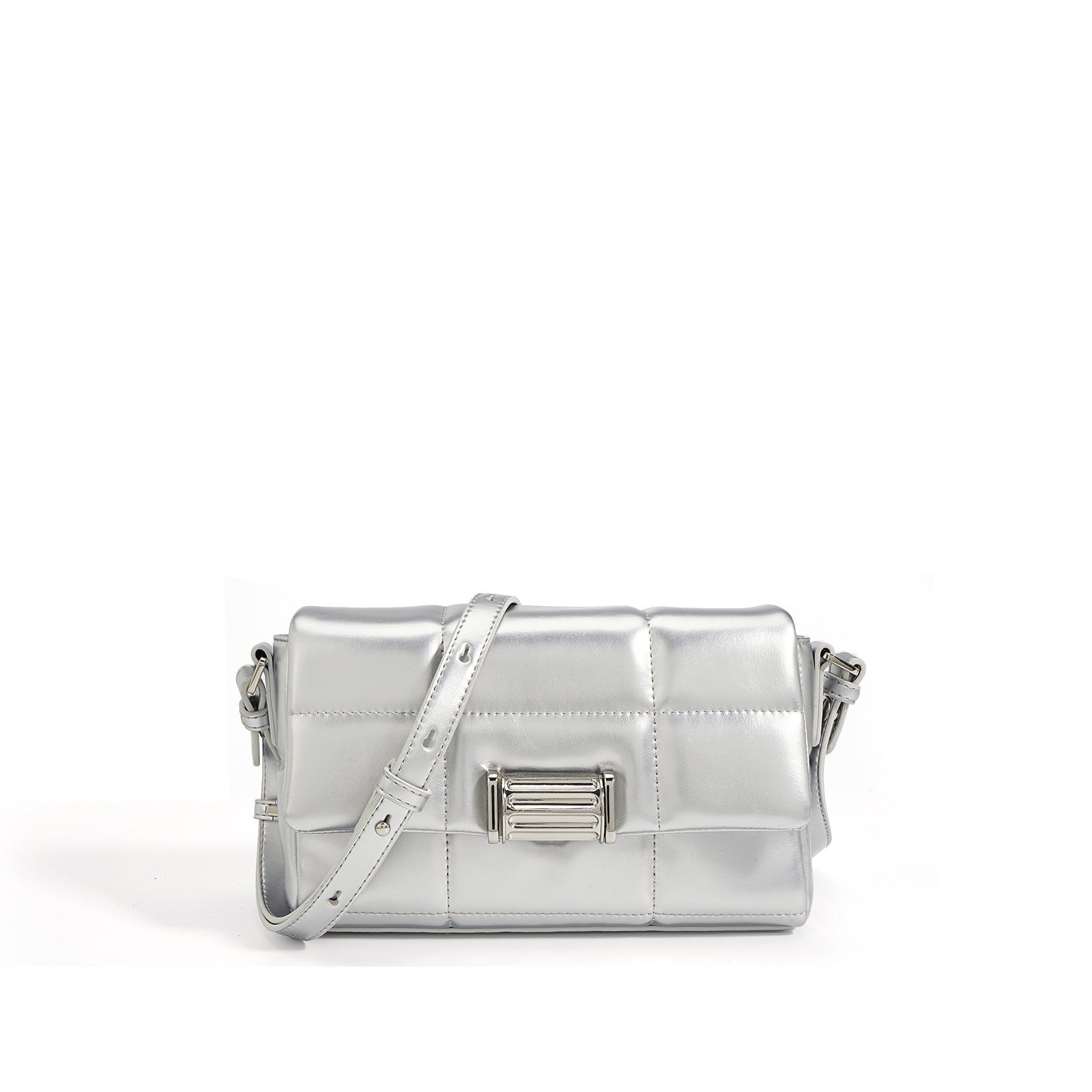 Leather Small Square  Shoulder Bag - Nomade Code