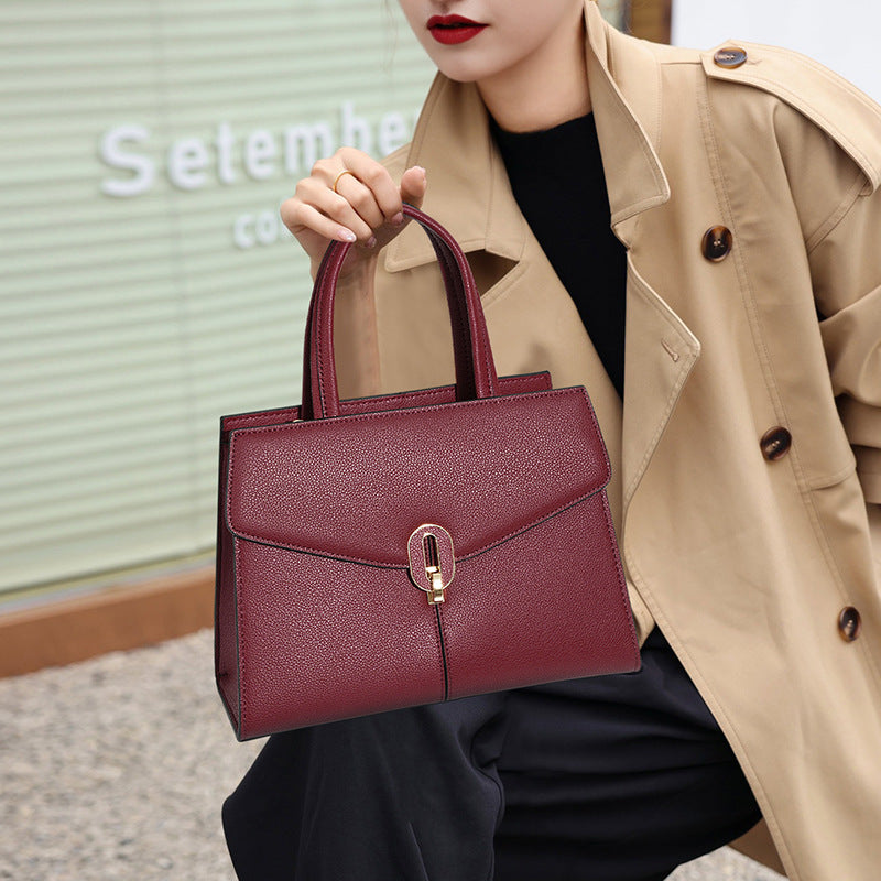 Leather Commuting High-grade Handbag