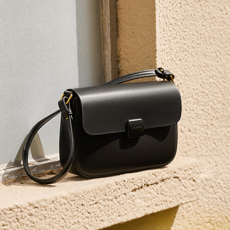 Genuine Leather medium size shoulder or crossbody bag