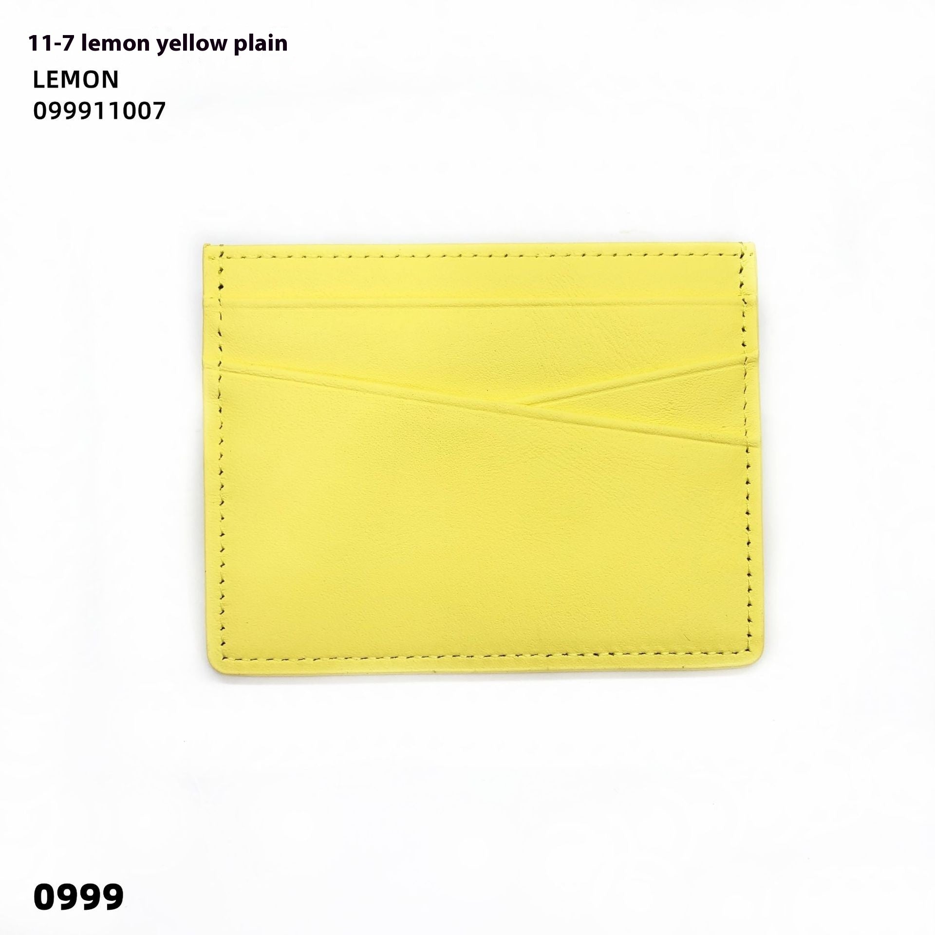 Leather Oil Edge Oblique Thin CardHolder