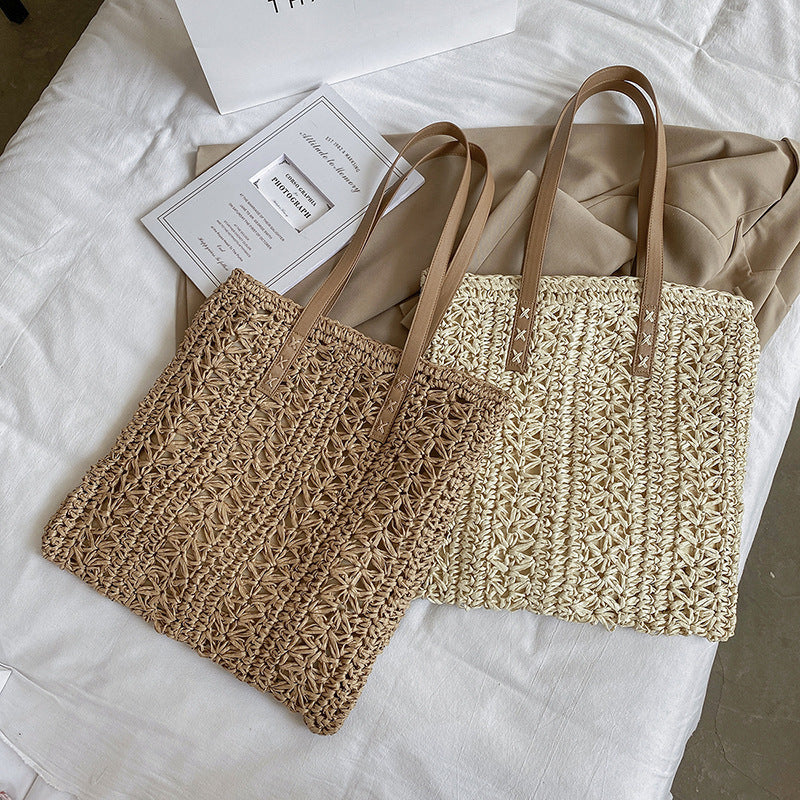 Summer Beach Straw Woven Large-capacity tote