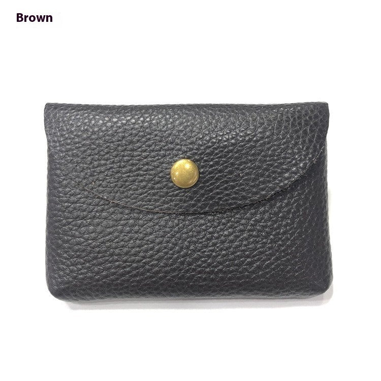 First Layer Cattlehide Leather Fashion Hidden Hook Coin Pocket