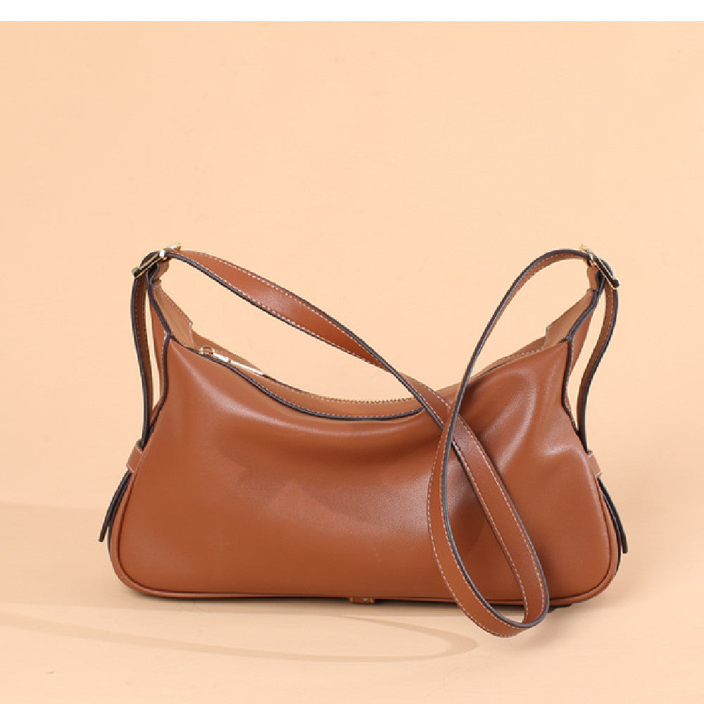 Soft Leather Shoulder Bag - Nomade Code